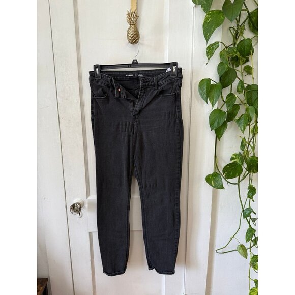 Old Navy women’s size 8 High Rise Straight black pants - Picture 1 of 7